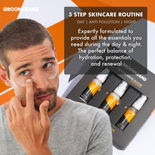 Load image into Gallery viewer, Premium Groomarang 24/7 Facial Skincare Gift Set – 3pc Set