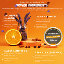 Load image into Gallery viewer, Groomarang Softening Beard Balm 60ml - Enriched with Sweet Almond Oil, Jojoba, Limonene & Linalool