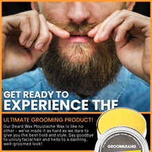 Load image into Gallery viewer, Groomarang Original Moustache Wax - Strong Hold for a Perfectly Styled Moustache - 15ml & 30ml