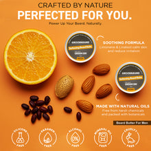 Load image into Gallery viewer, Groomarang Softening Beard Balm 60ml - Enriched with Sweet Almond Oil, Jojoba, Limonene & Linalool