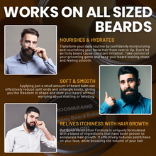 Load image into Gallery viewer, Groomarang Softening Beard Balm 60ml - Enriched with Sweet Almond Oil, Jojoba, Limonene & Linalool