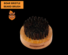 Load image into Gallery viewer, Groomarang ‘O’ Boar Bristle Beard Brush – For Perfect Beard Care and Styling