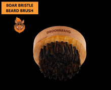 Load image into Gallery viewer, Groomarang ‘O’ Boar Bristle Beard Brush – For Perfect Beard Care and Styling
