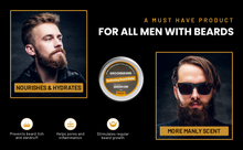 Load image into Gallery viewer, Groomarang Softening Beard Balm 60ml - Enriched with Sweet Almond Oil, Jojoba, Limonene & Linalool