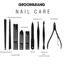 Load image into Gallery viewer, Groomarang 'The Ultimate' 15 Piece Mens Grooming Manicure & Pedicure Kit