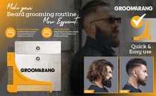 Load image into Gallery viewer, The Groomarang™ Beard Shaping Template & Beard Comb, Perfect Lines Every Time!