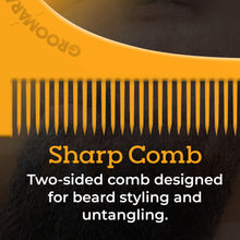 Load image into Gallery viewer, The Groomarang™ Beard Shaping Template & Beard Comb, Perfect Lines Every Time!