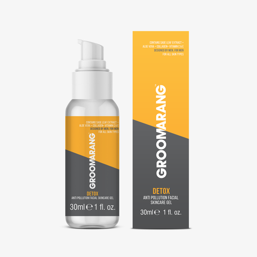 Groomarang Facial Skincare Gel - Anti Pollution Detox