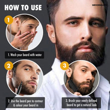 Load image into Gallery viewer, Groomarang ‘Beard Filler’ Beard Pen and Brush – Perfect for Patchy Beards and Adding Depth
