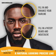 Load image into Gallery viewer, Groomarang ‘Beard Filler’ Beard Pen and Brush – Perfect for Patchy Beards and Adding Depth
