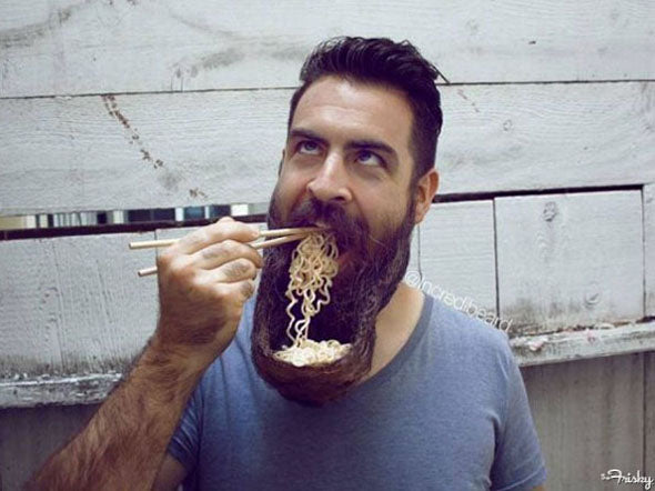 How To Eat With A Beard!