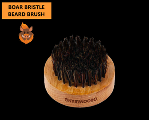 Groomarang ‘O’ Boar Bristle Beard Brush – For Perfect Beard Care and Styling