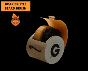 Groomarang ‘O’ Boar Bristle Beard Brush – For Perfect Beard Care and Styling