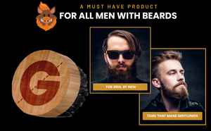 Groomarang ‘O’ Boar Bristle Beard Brush – For Perfect Beard Care and Styling