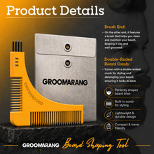 Load image into Gallery viewer, The Groomarang™ Beard Shaping Template &amp; Comb | Perfect Beard Lines Every Time