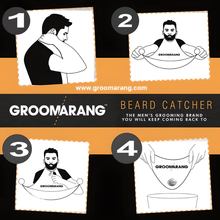 Load image into Gallery viewer, Groomarang Beard Hair Catcher Beard Cape - Trim Your Beard, Not Your Time!