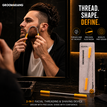 Load image into Gallery viewer, Groomarang Nunchuck - Revolutionary 2-in-1 Facial Threading and Shaving Device