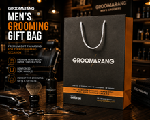 Load image into Gallery viewer, Groomarang Men's Grooming Gift Bag 35cm x 25cm x 10cm