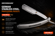 Load image into Gallery viewer, Groomarang Relentless Pro Cut Throat Razor with Blades