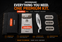Load image into Gallery viewer, Groomarang Relentless Pro Cut Throat Razor with Blades