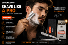 Load image into Gallery viewer, Groomarang Relentless Pro Cut Throat Razor with Blades