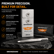 Load image into Gallery viewer, Groomarang Eagle Tweezer Comb - Precision Grooming Tool