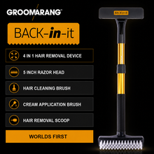 Load image into Gallery viewer, Groomarang 'Back In It' Back And Body Hair Shaver - Unisex, Extendable, Portable!