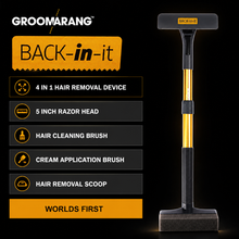 Load image into Gallery viewer, Groomarang 'Back In It' Back And Body Hair Shaver - Unisex, Extendable, Portable!
