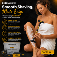 Load image into Gallery viewer, Groomarang 'Back In It' Back And Body Hair Shaver - Unisex, Extendable, Portable!