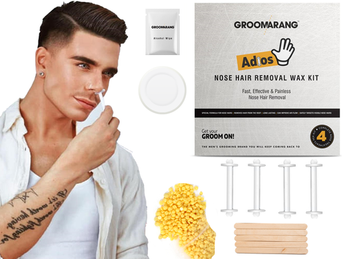 Groomarang Adios Nose Hair Removal Wax Kit