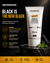 Load image into Gallery viewer, Groomarang Activated Bamboo Charcoal Whitening Toothpaste - Mint