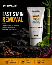 Load image into Gallery viewer, Groomarang Activated Bamboo Charcoal Whitening Toothpaste - Mint