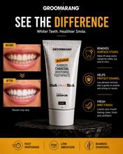 Load image into Gallery viewer, Groomarang Activated Bamboo Charcoal Whitening Toothpaste - Mint