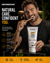 Load image into Gallery viewer, Groomarang Activated Bamboo Charcoal Whitening Toothpaste - Mint
