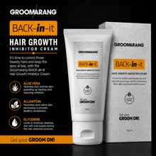 Load image into Gallery viewer, Groomarang 'Back In It' Hair Growth Inhibitor Cream – 100ml
