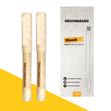 Load image into Gallery viewer, Groomarang Miswak 2 Pack - Natural &#39;On the Go&#39; Teeth Cleaning