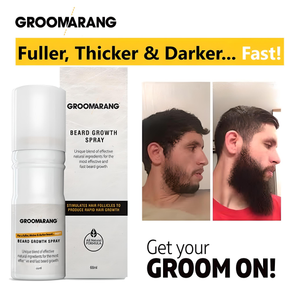Groomarang Natural Beard Growth Spray - Fuller, Thicker, Darker Beard in No Time!