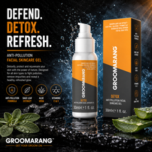 Load image into Gallery viewer, Groomarang Premium Facial Skincare - Anti Pollution Detox Gel 30ml