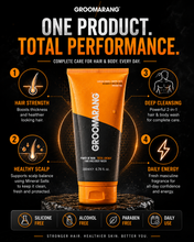Load image into Gallery viewer, Groomarang Power of Man ‘Total Energy’ Hair and Body Wash 200ml