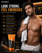 Load image into Gallery viewer, Groomarang Power of Man ‘Total Energy’ Hair and Body Wash 200ml