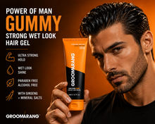 Load image into Gallery viewer, Groomarang Power of Man ‘Gummy’ Strong Wet Look Hair Gel – 150ml