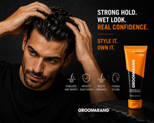 Load image into Gallery viewer, Groomarang Power of Man ‘Gummy’ Strong Wet Look Hair Gel – 150ml