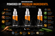 Load image into Gallery viewer, Premium Groomarang 24/7 Facial Skincare Gift Set | Complete Men's Day, Night &amp; Detox Skincare Routine (3 x 30ml)