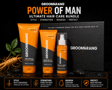 Load image into Gallery viewer, Groomarang Power of Man Ultimate Hair Care Bundle - Gift Box Bundle 4
