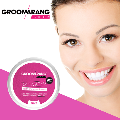 Groomarang For Her Charcoal Teeth Whitening Powder – 50g