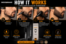 Load image into Gallery viewer, Groomarang ‘Beard Filler’ Beard Pen and Brush – Perfect for Patchy Beards and Adding Depth