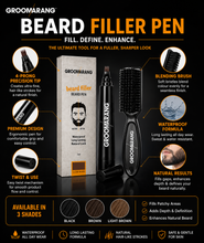 Load image into Gallery viewer, Groomarang ‘Beard Filler’ Beard Pen and Brush – Perfect for Patchy Beards and Adding Depth