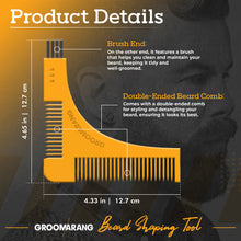 Load image into Gallery viewer, The Groomarang™ Beard Shaping Template &amp; Comb | Perfect Beard Lines Every Time