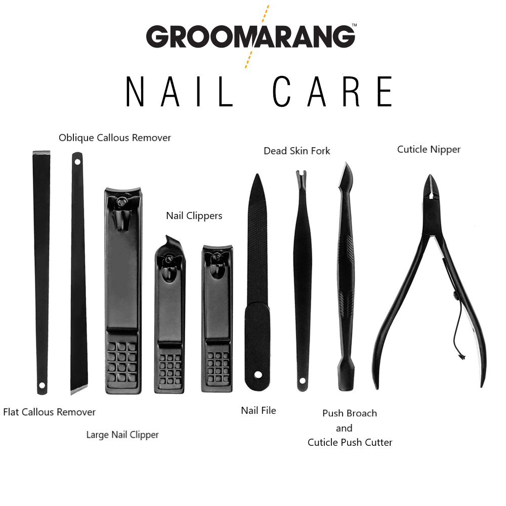 Groomarang 'The Ultimate' 15 Piece Mens Grooming Manicure & Pedicure K – My  Wholesale Warehouse