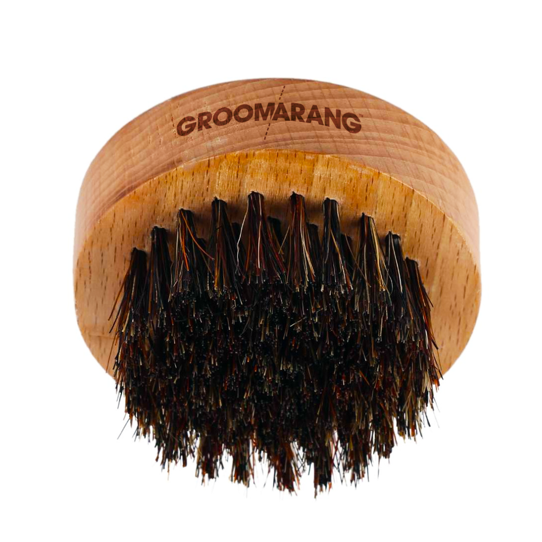 Groomarang 'O' Boar Bristle Beard Brush